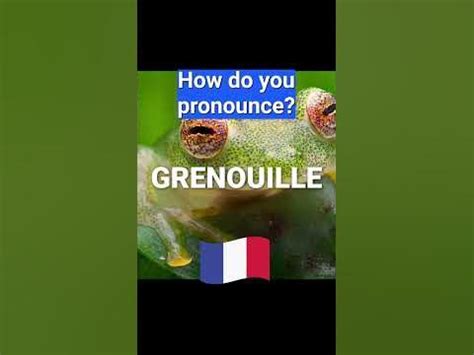 la grenouille pronunciation.